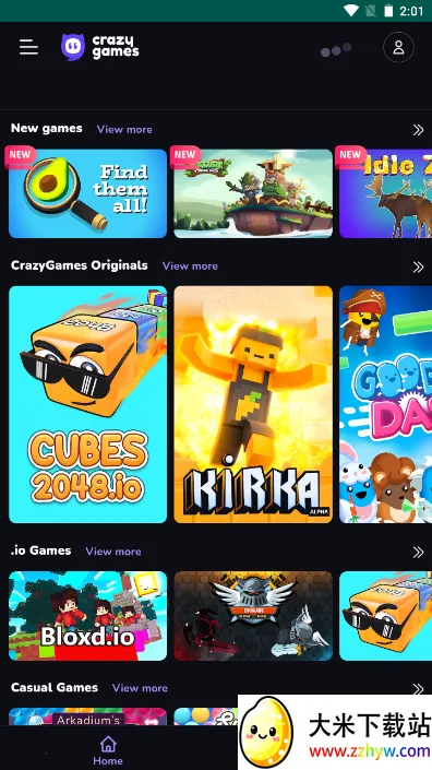 CrazyGames(��Ϸƽ̨����)v1.4 �ٷ������ͼ